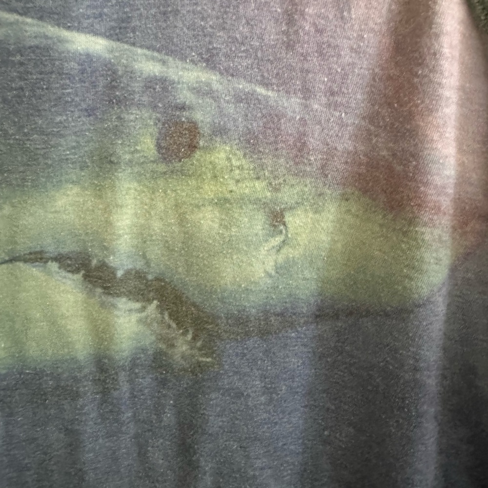 Shark! OP Gray Cotton Blend T-Shirt L